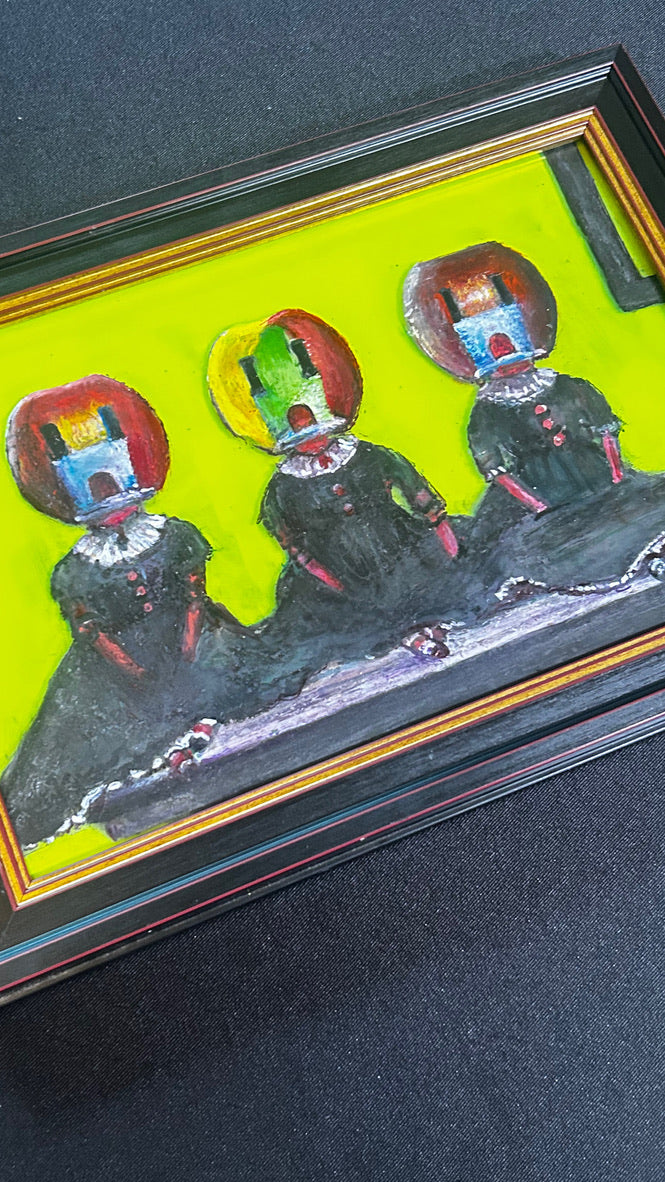 'The Walls are Watching Back" Original Painting