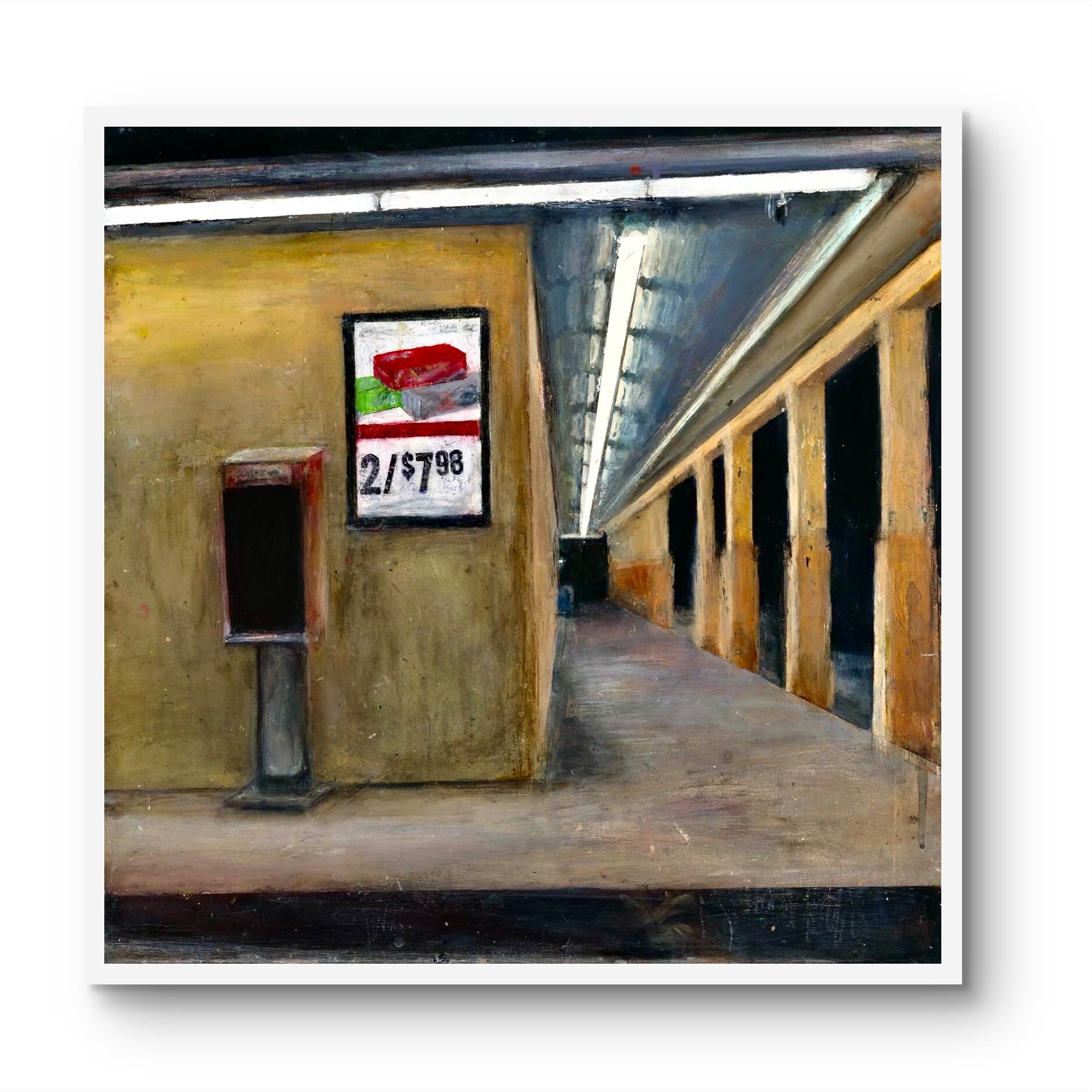 ‘Riverside 711’ 25x25in Giclee Print