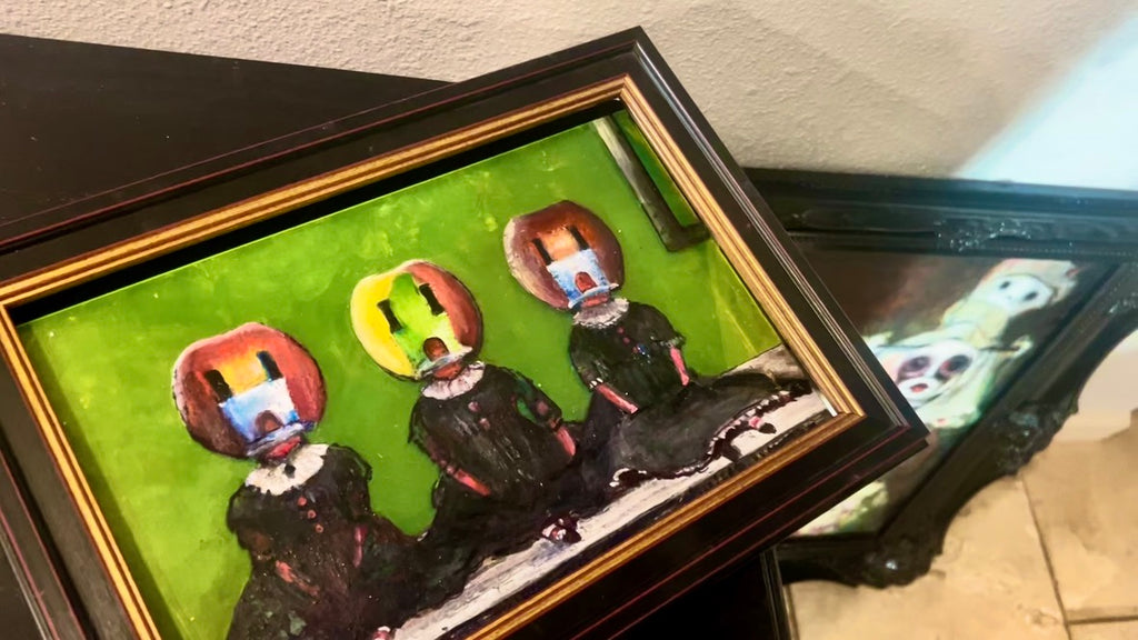 'The Walls are Watching Back" Original Painting