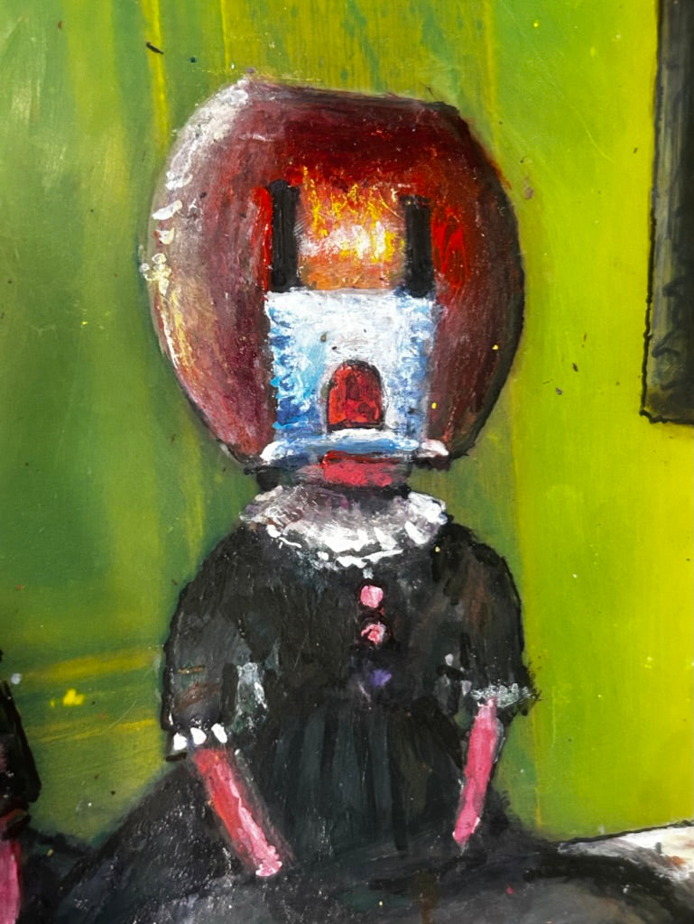 'The Walls are Watching Back" Original Painting