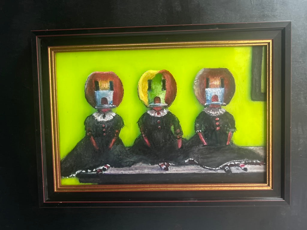 'The Walls are Watching Back" Original Painting