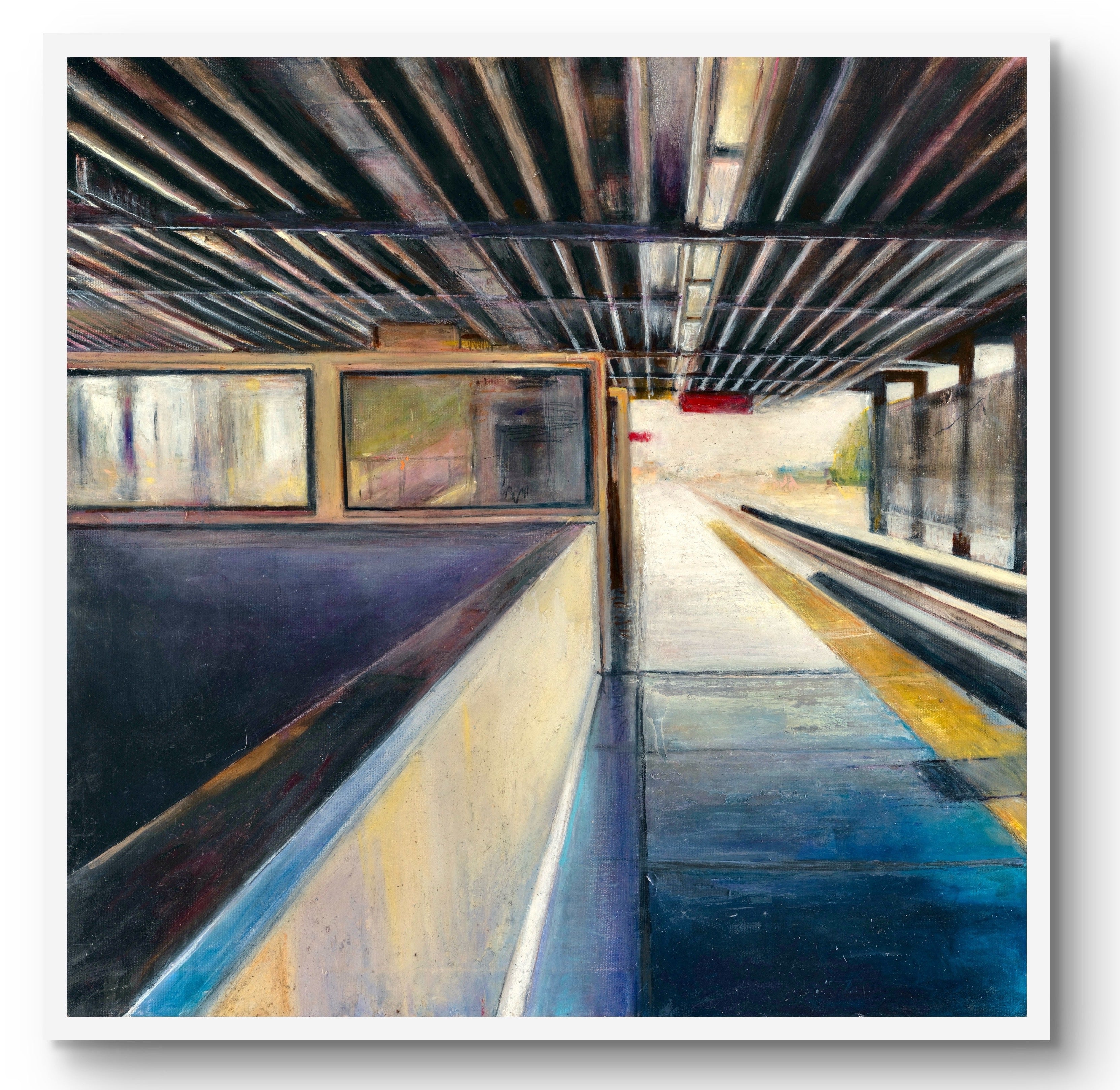 ‘MacArthur Station, Day’ 25x25in Giclee Print