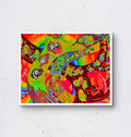 ‘Neon Lines 1’ 9x11in Giclee Print