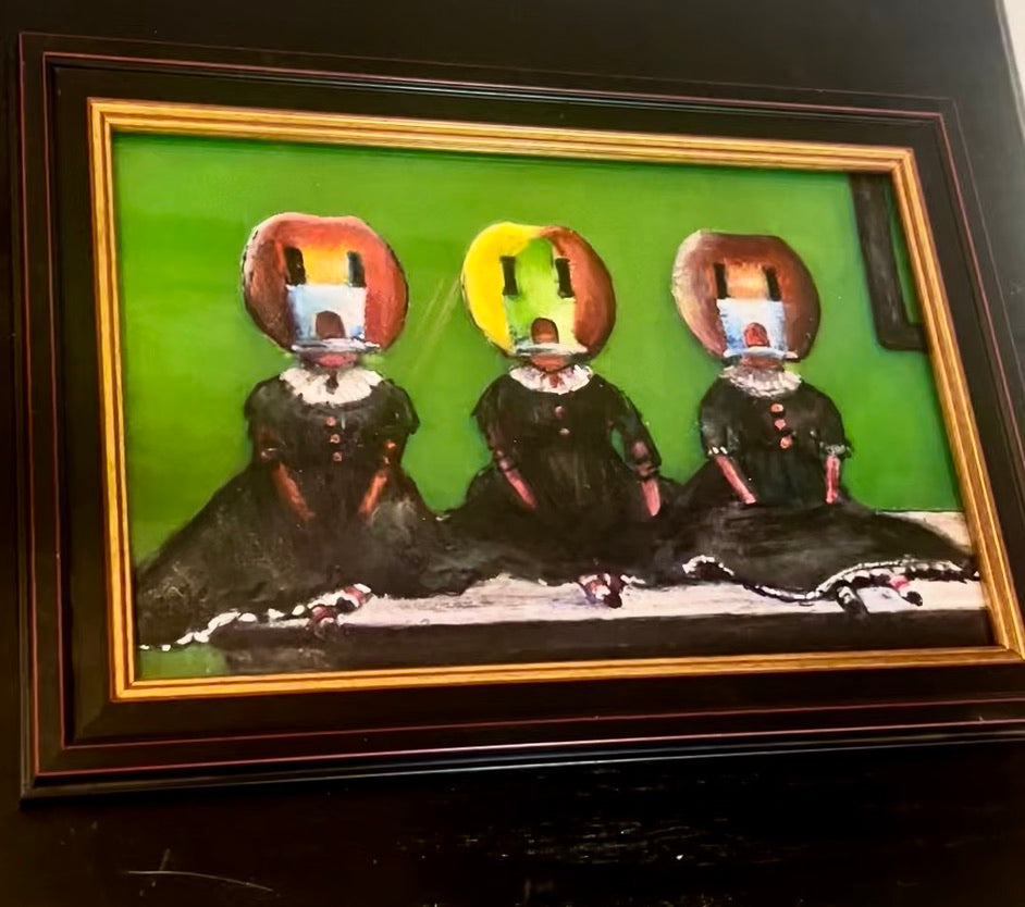 'The Walls are Watching Back" Original Painting