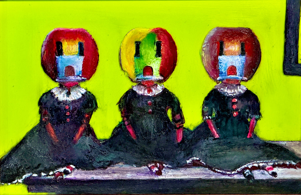 'The Walls are Watching Back" Original Painting